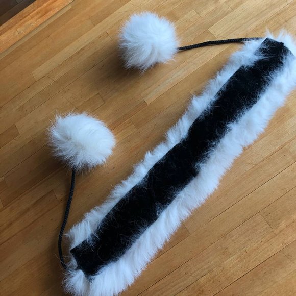 Handmade White Polar Fox Scharf soft White Winter Accessories - Picture 4 of 7